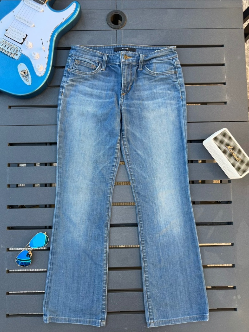 Medium Wash Curvy Bootcut Jeans